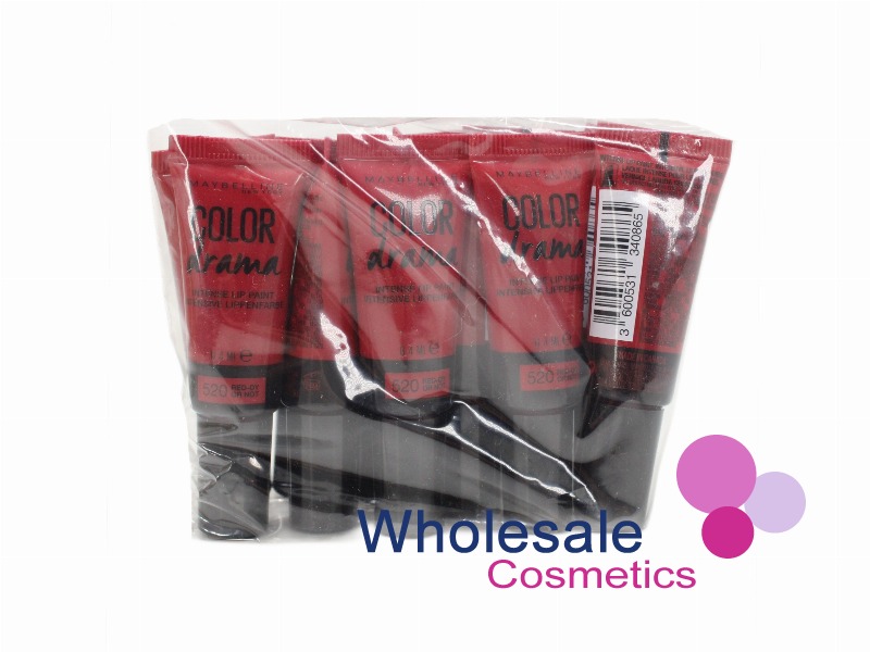12 x Maybelline Color Drama Intense Lip Paint - 520 RED-DY OR NOT